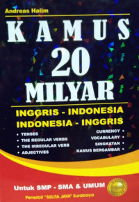 Image of KAMUS 20 MILYAR : Inggris - Indonesia